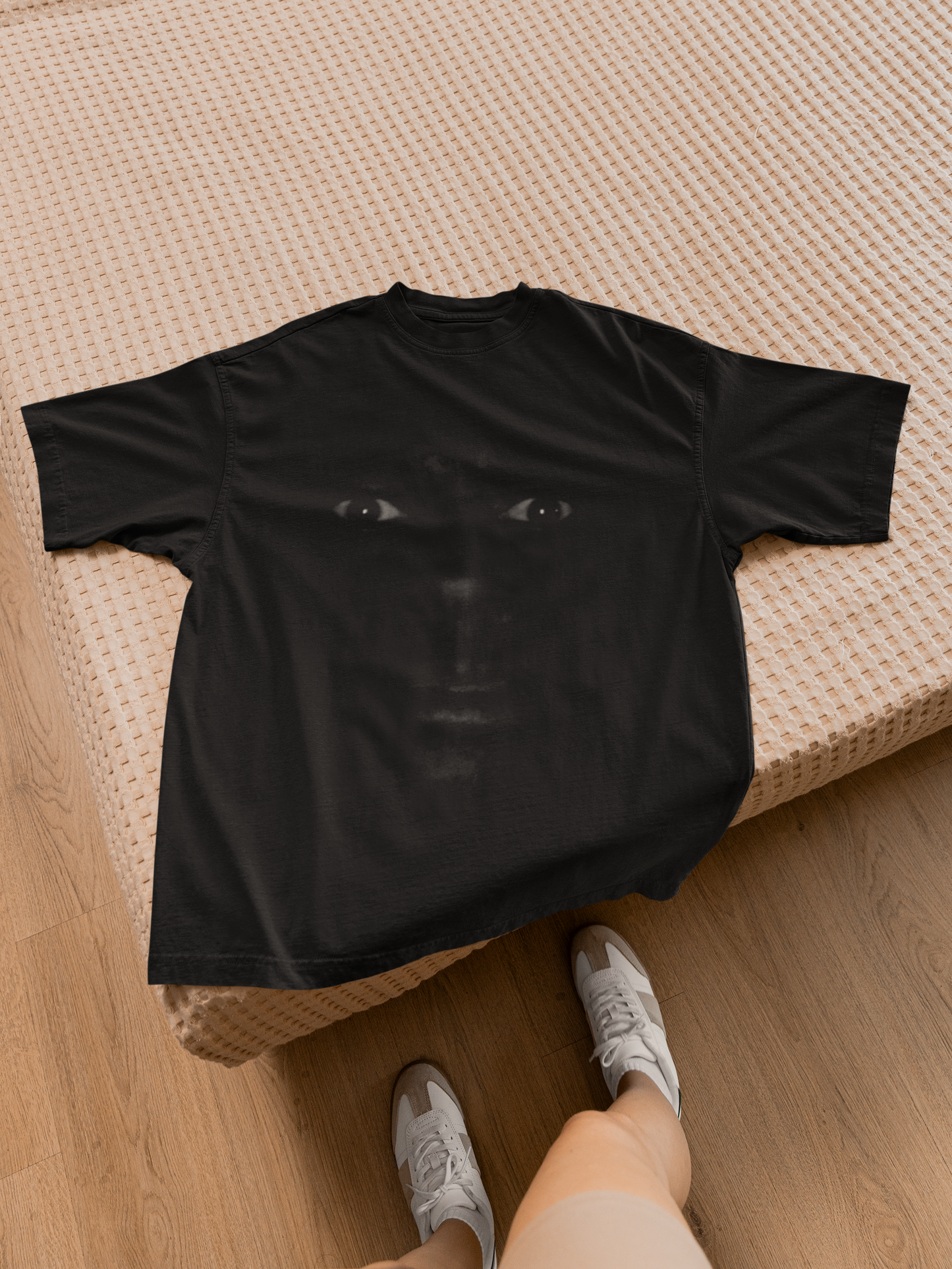 GOODLUCK Oversized T-Shirt – Shadow Witness (Black Edition)