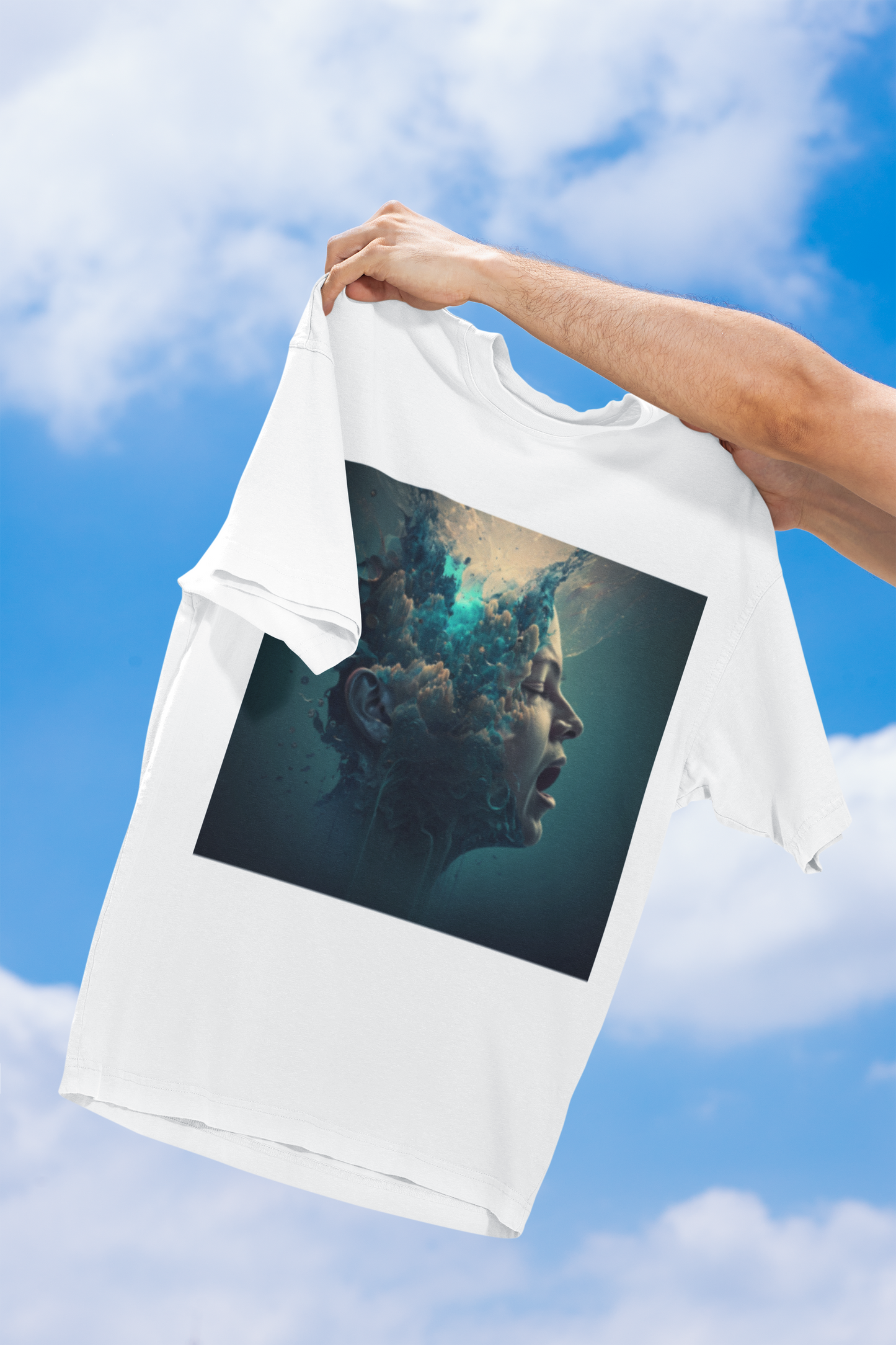 GOODLUCK Oversized Tee – Breaking Point (White Edition)