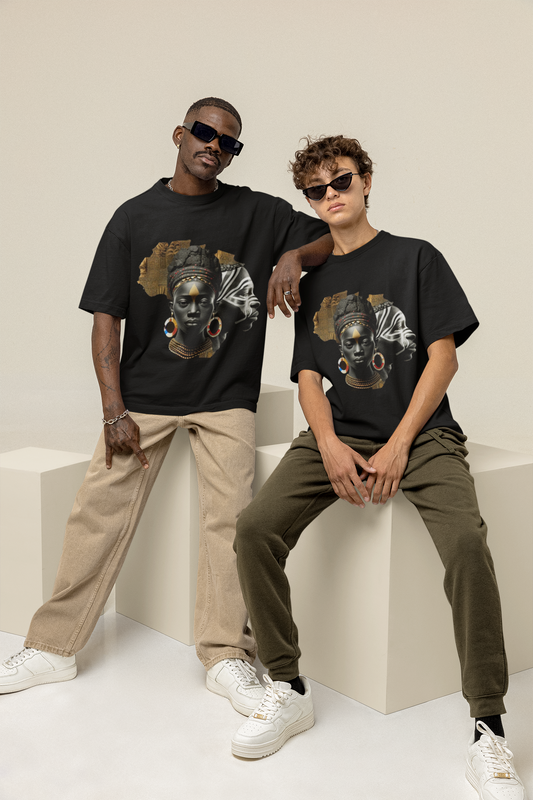 GOODLUCK Oversized T-Shirt – Motherland Edition (Black)