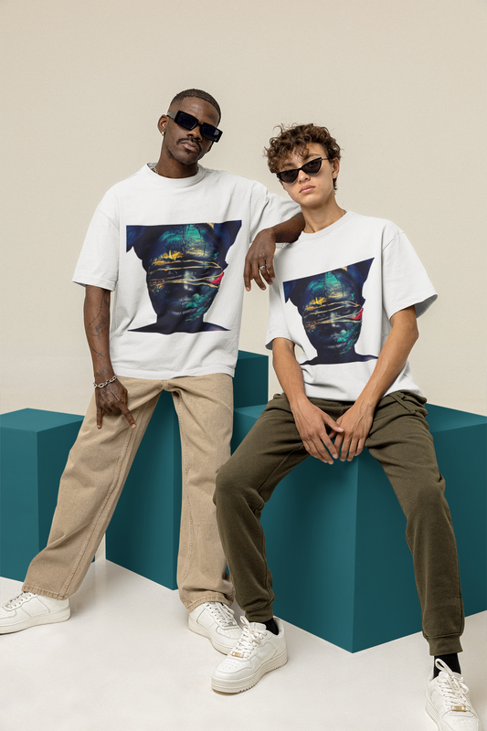GOODLUCK Oversized Tee – The Veil (White & Black Editions)