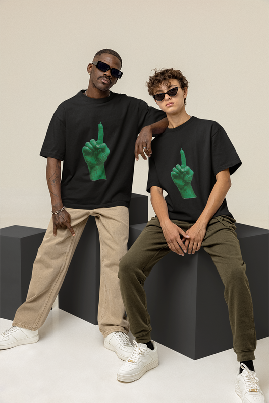 GOODLUCK Oversized Tee – The One (White & Black Edition)