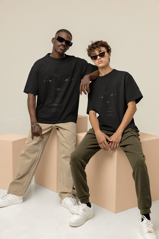 GOODLUCK Oversized T-Shirt – Shadow Witness (Black Edition)
